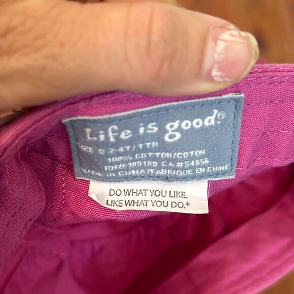 Life is Good pink military hat with camo heart - Picture 5 of 5